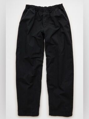 American Eagle Low Rise Baggy Pull On Barrel Pant Black Medium NWT
